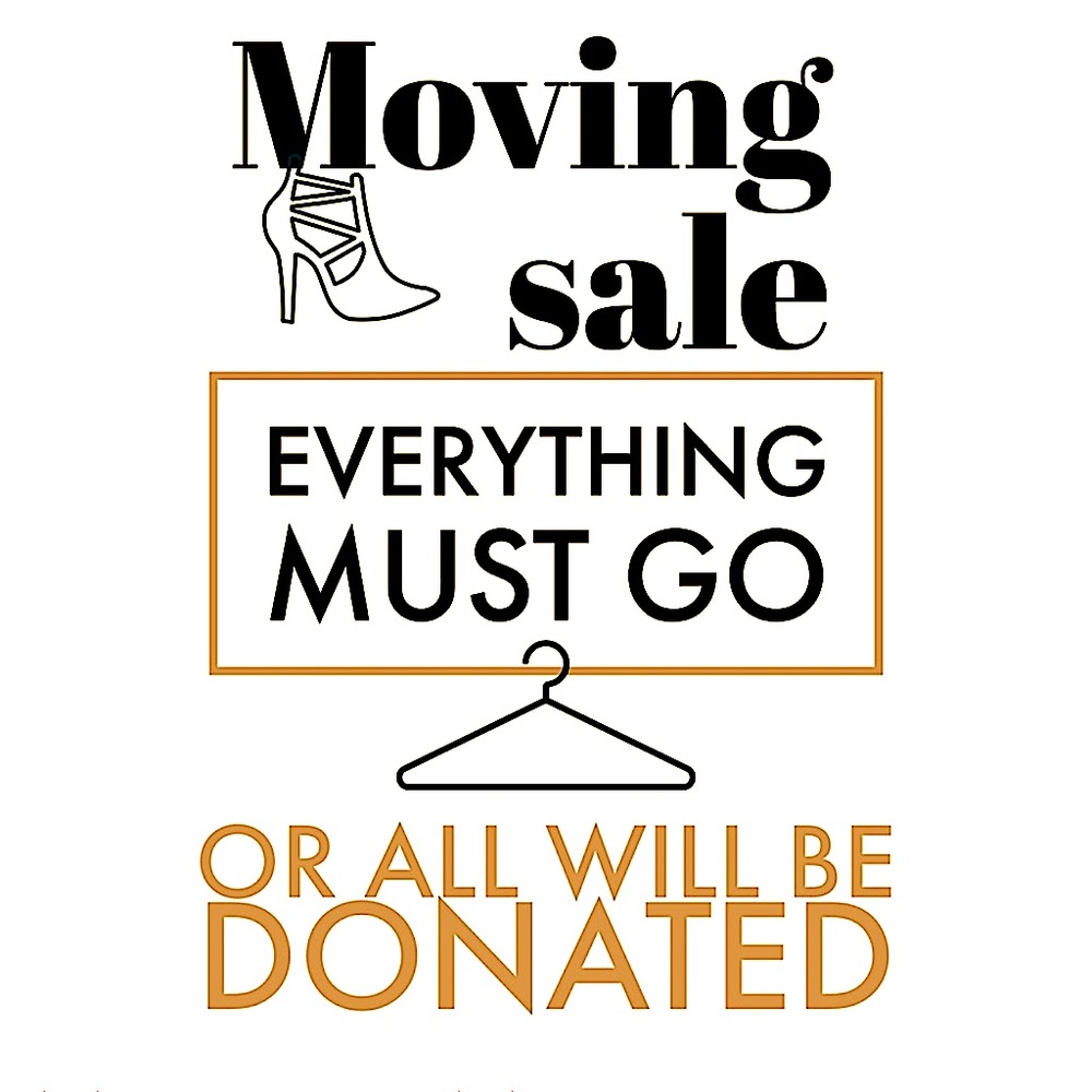 Moving Sale Last Chance Before Donating